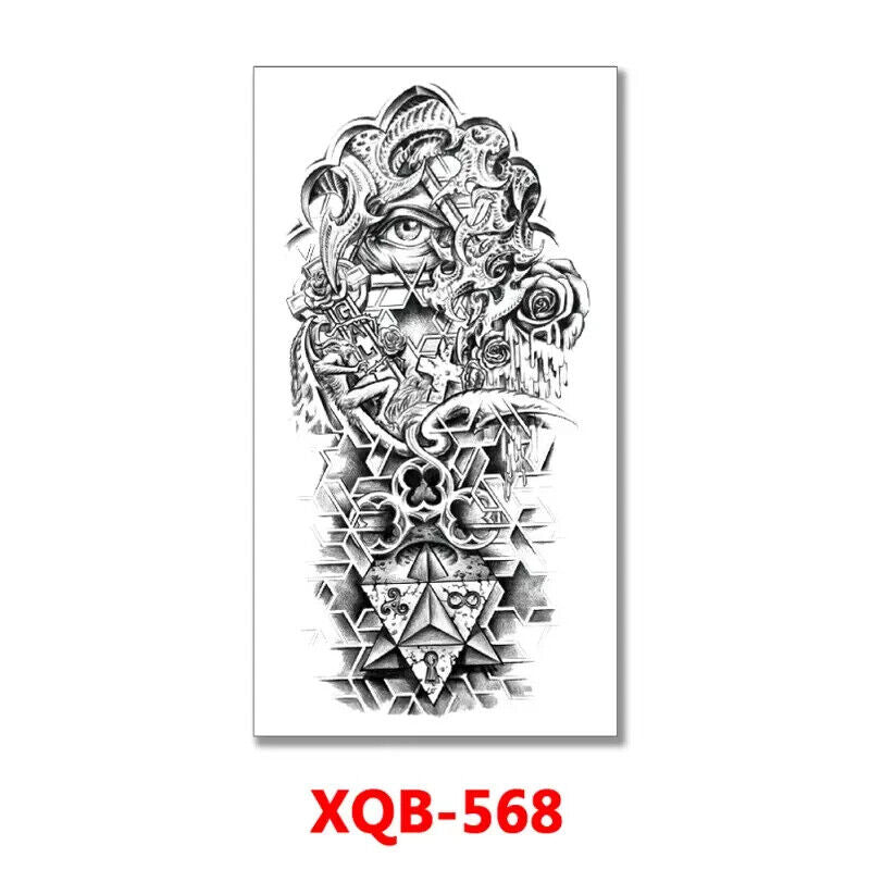 Heaven Hell Temporary Tattoo Fake Sticker Womens Mens tattoos Arm Leg Thigh