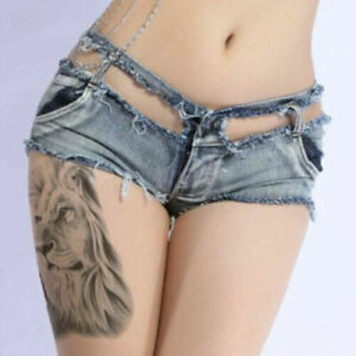 Lion Temporary Waterproof Tattoo Sleeve Women Mens tattoos Fake Arm Leg Sleeve