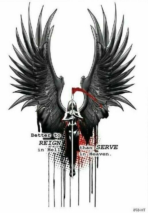 Goth Devil Angel Wings Heaven Hell Temporary Tattoo Sticker Mens Womens tattoos