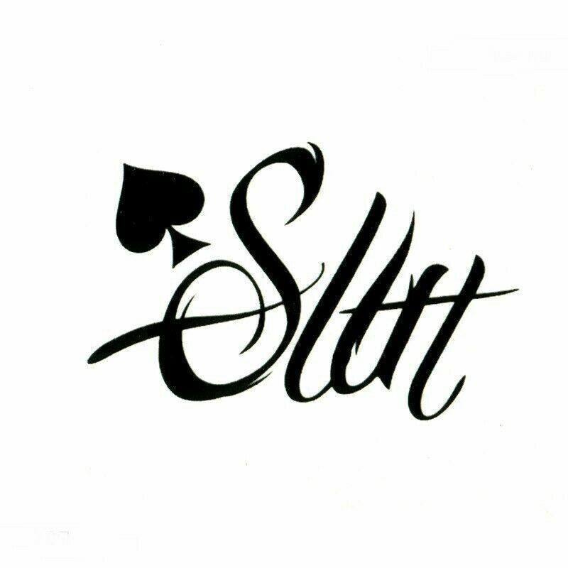 Slut Temporary Tattoo Sticker Fetish Sexy Wife Fake Waterproof Tattoos Adult Fun