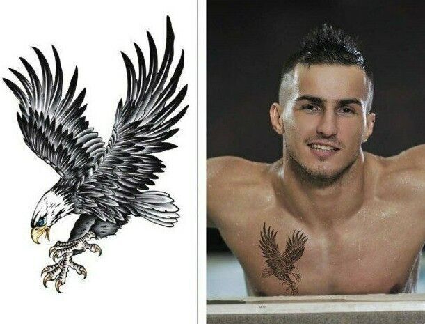 Eagle Temporary Tattoo Waterproof Tattoos Womens Mens Arm Leg Bird American