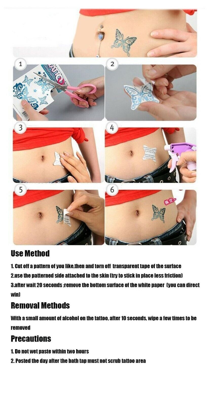 Tribal Wolf Waterproof Temporary Tattoo Fake Press Sticker Women Mens Tattoos