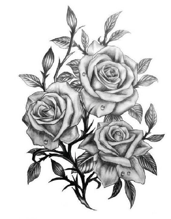 Sexy Roses Tattoo Temporary Tattoos Fake Sticker Women Mens Arm Leg Thigh Sleeve