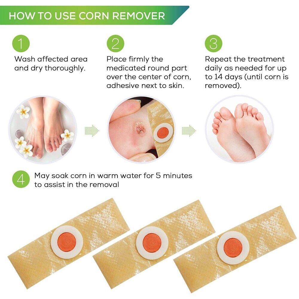 Corn Foot Plaster Medical Plaster Plasters Removal Plantar Warts Pain Calluses