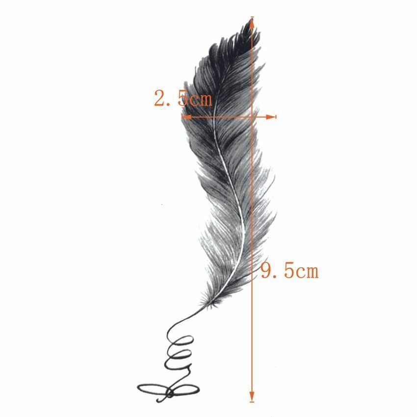 Feather tattoos Free Waterproof Temporary Hand Tattoo Fake Stickers Women Body