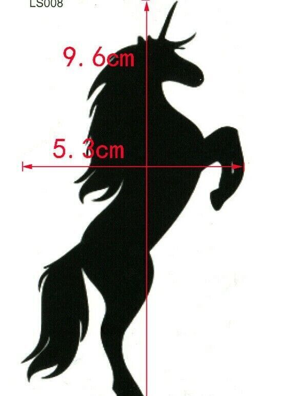 Unicorn Horse Temporary Waterproof Tattoos Women Mens Kids Fake Sticker Arm