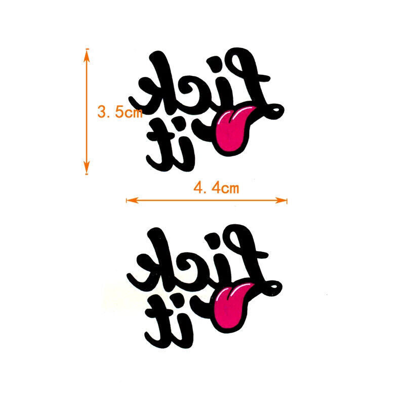 Lick It Sexy Tattoos Temporary Tattoo Waterproof Women Mens Fake Body Tongue Fun