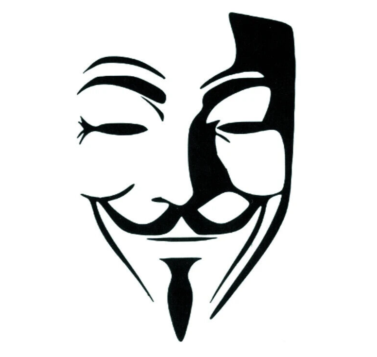 Guy Fawkes Mask Temporary Tattoo Waterproof men Women tattoos V for vendetta