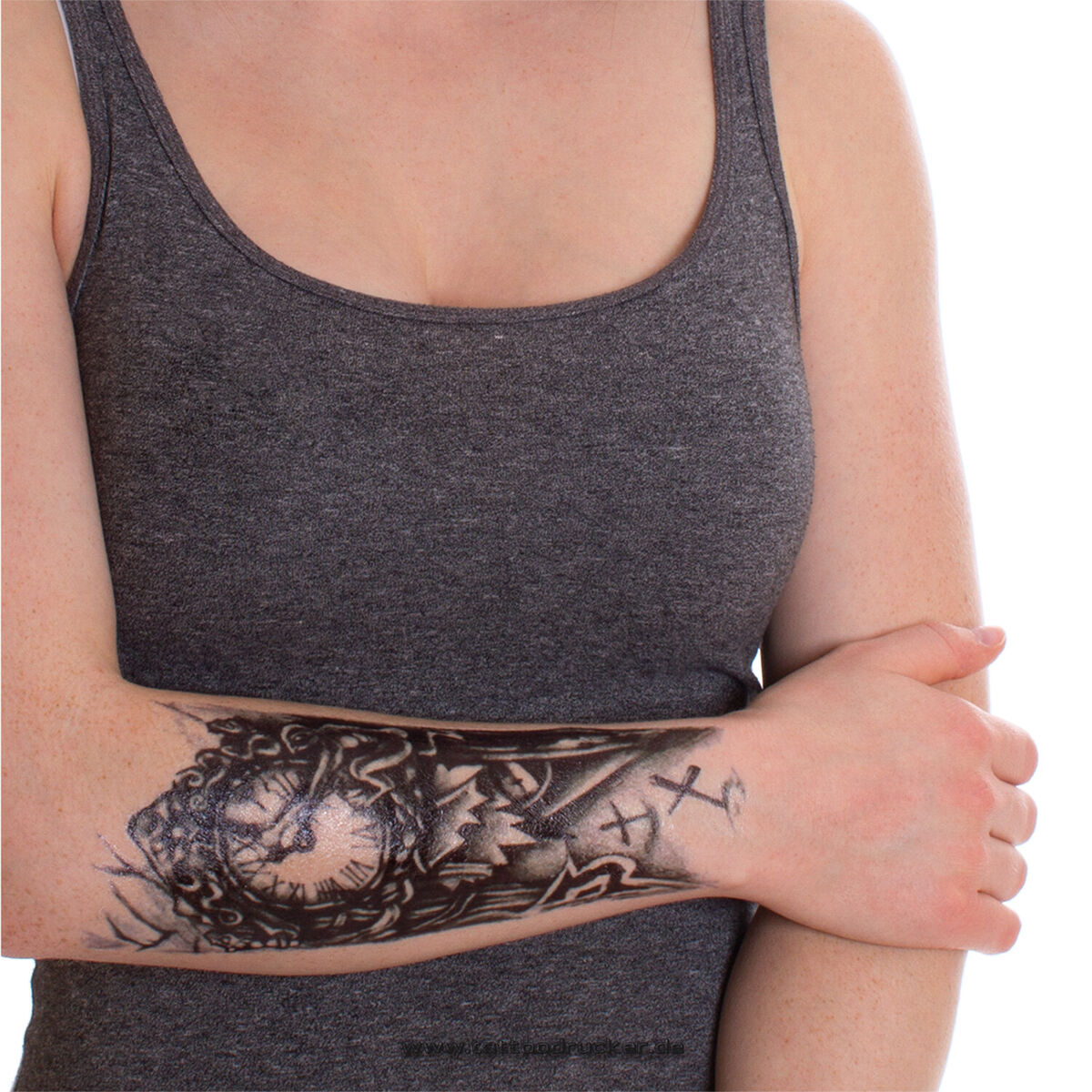 Wrecking Life Waterproof Temporary Tattoos Sleeve Women Mens Fake Sticker Arm