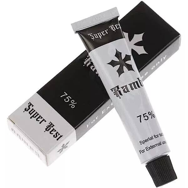 RAMBO Tattoo Numbing Cream 75% Pre Tattoos Microblading SPMU Brows for Soothing