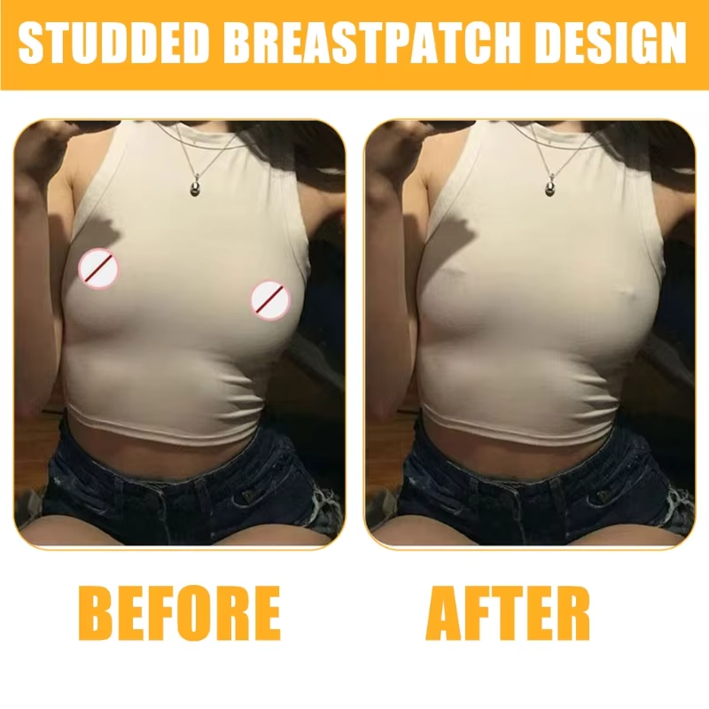 Womens Pasties Nipple Cover Silicone Faux Piercing Mens False Pierced Nipples