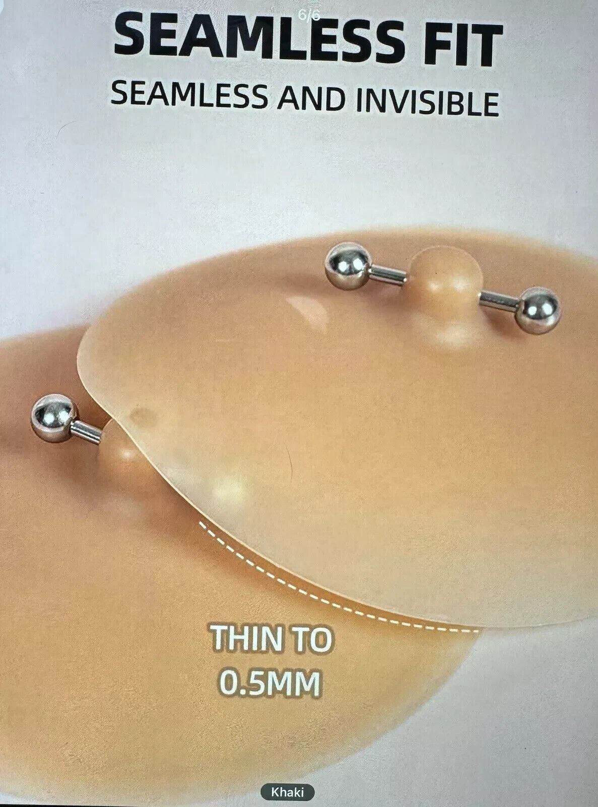 Womens Pasties Nipple Cover Silicone Faux Piercing Mens False Pierced Nipples
