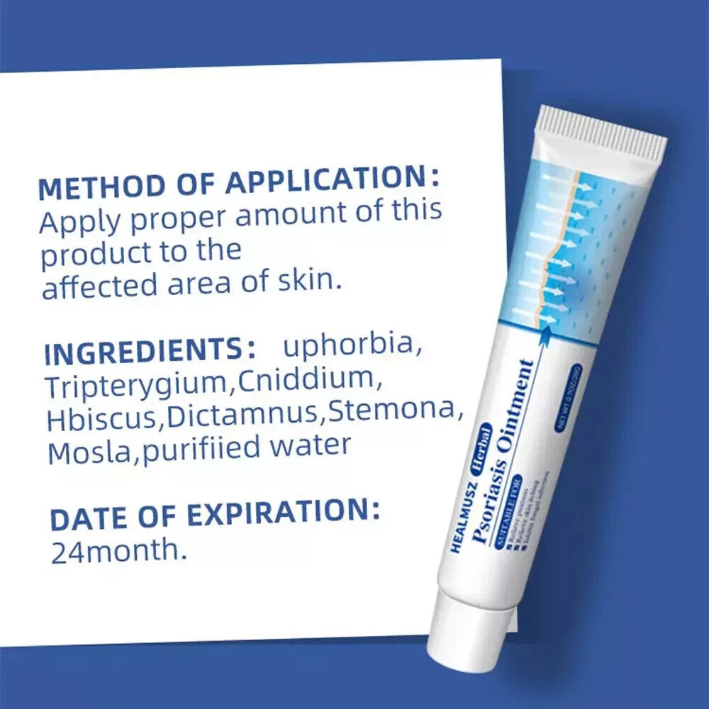 Psoriasis Cream for Dermatitis Eczematoid Eczema Natural Treatment Skin Ointment