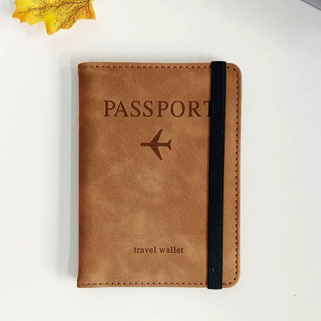 RFID Passport Holder Travel Wallet Passport Organiser Cover Cards PU Leather