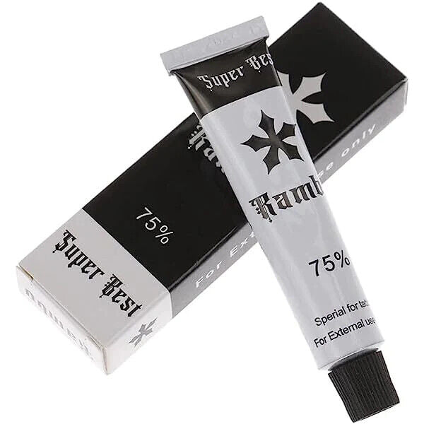 25 Pack Rambo 75% Tattoo Numbing Cream – Tattoo & Microblading Soothing Cream