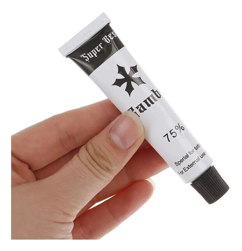 25 Pack Rambo 75% Tattoo Numbing Cream – Tattoo & Microblading Soothing Cream