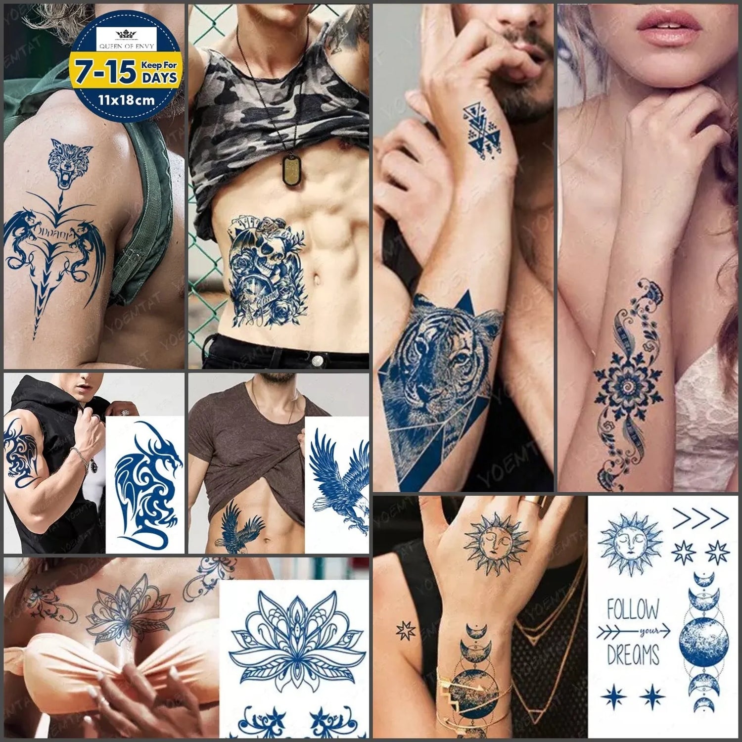 Semi Permanent Tattoos