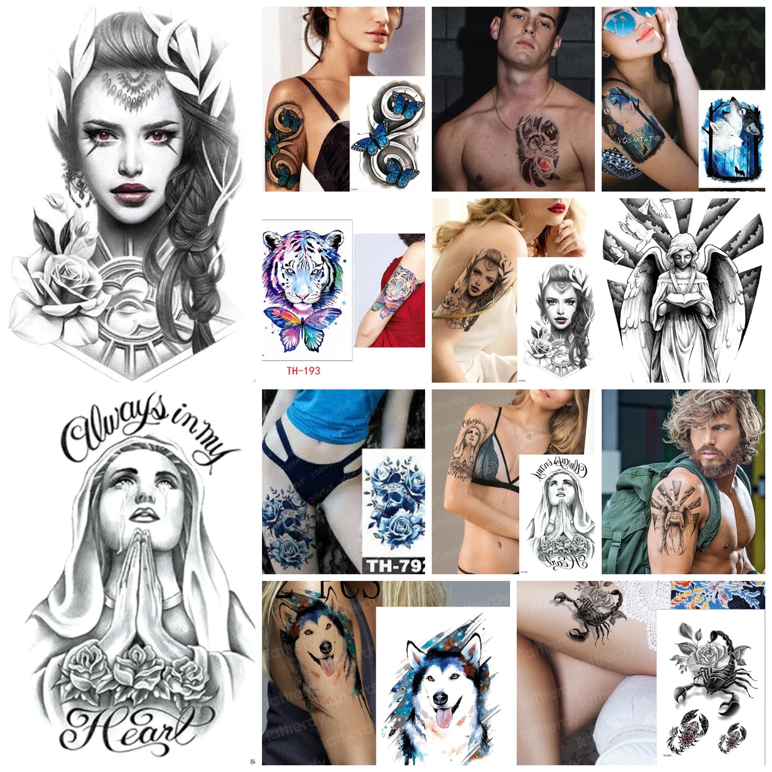 All Regular Sized Tattoos