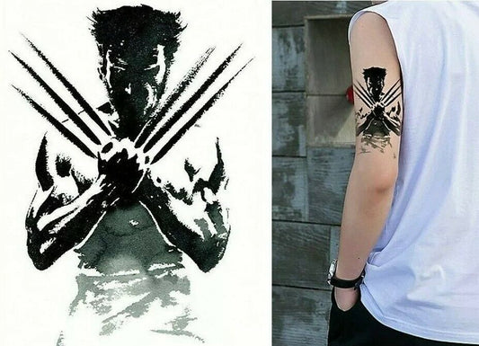 Logan Wolverine Temporary Tattoo Sticker Women X Men Waterproof Fake Arm tattoos