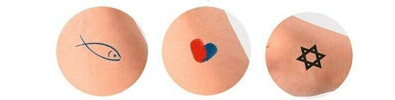 Mini Tattoos Lips Bow Cross Kiss Waterproof Temporary Tattoo Fake Women Men