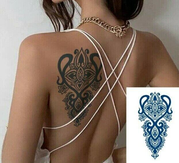 Geometric Art SEMI PERMANENT Temporary Tattoos Natural Long Lasting Womens