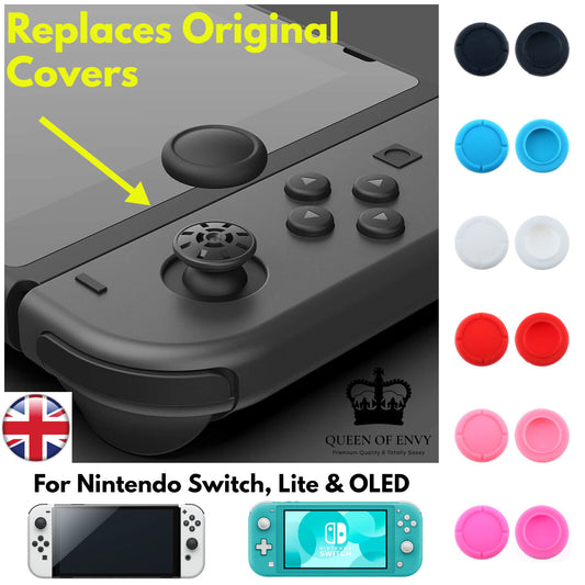 Replacement Nintendo Switch Caps Thumb Grips OLED Lite Joy Con Controller Covers