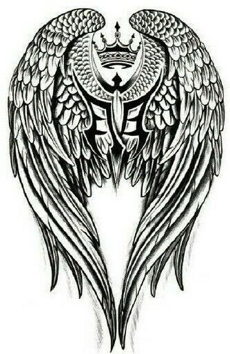Angel Wings Temporary Tattoo Fake Sticker Womens Mens Arm Waterproof Body