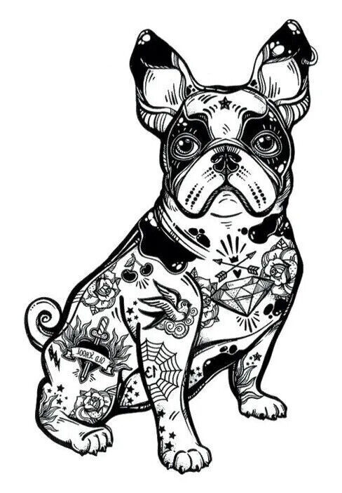 Tattoo Pet Dog Totem Waterproof Tattoos Women Mens Kids Fake Stick Press on
