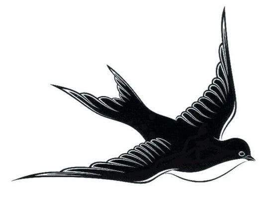 Swallow Bird swift Temporary Tattoo Women Mens Kids Fake Sticker Neck Tattoos