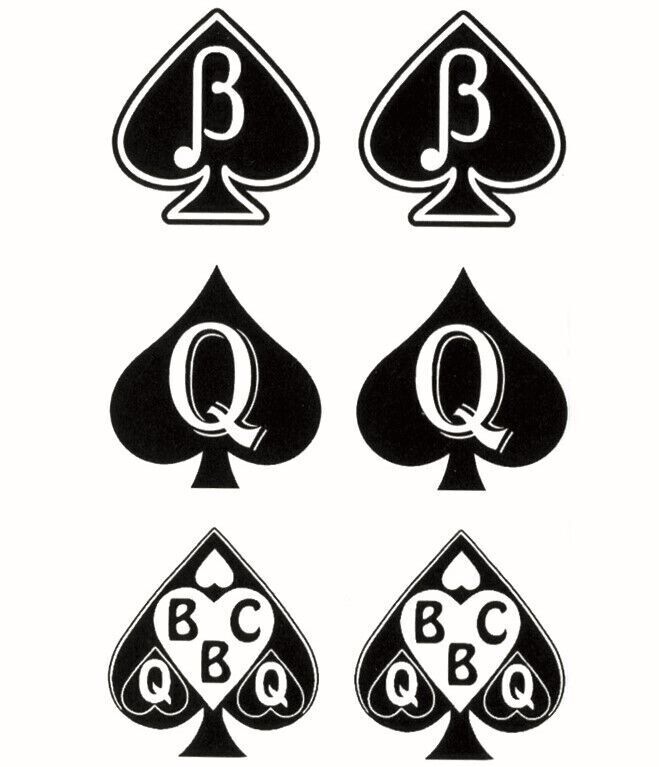 Sexy Beta BBC Queen Spades Temporary Tattoos Women Men Fake Sticker Body Tattoo