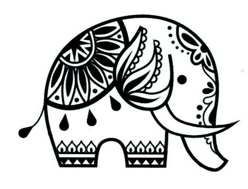 Cute Elephant Festival Temporary Tattoos Womens Tattoo Mens Kids Waterproof