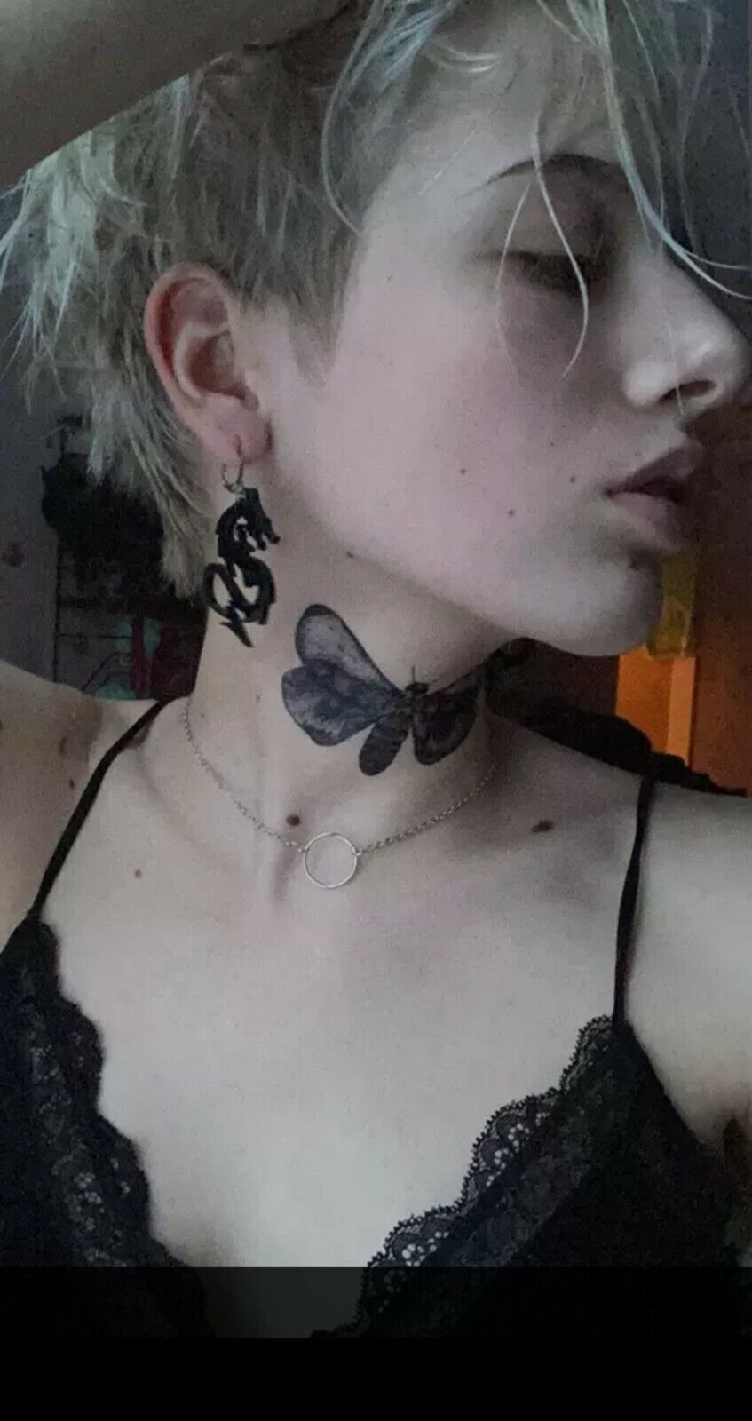 Skull Moth Death Waterproof Temporary Tattoo Fake Sticker Women Girls