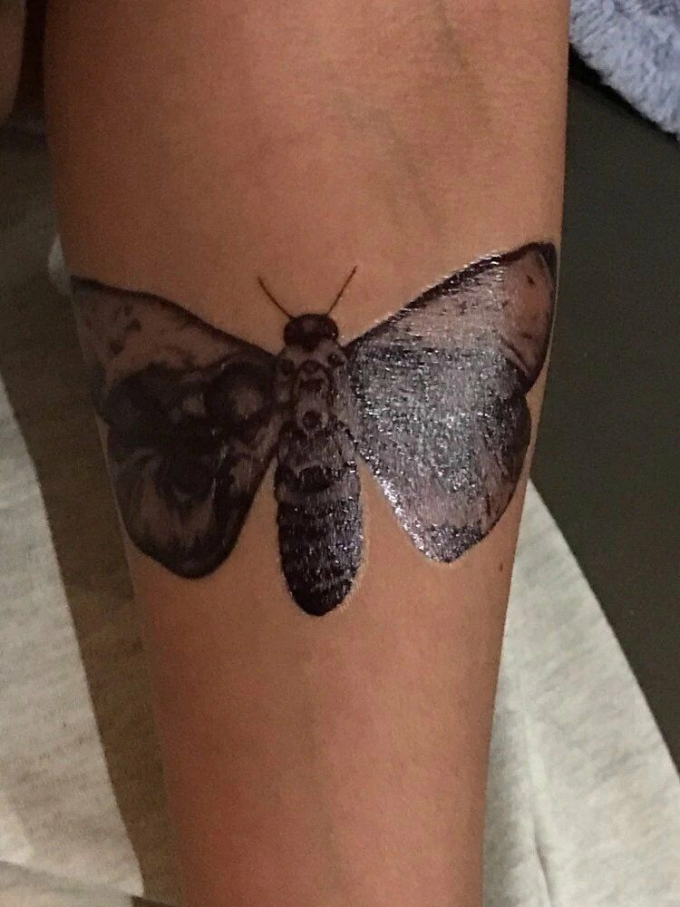 Skull Moth Death Waterproof Temporary Tattoo Fake Sticker Women Girls
