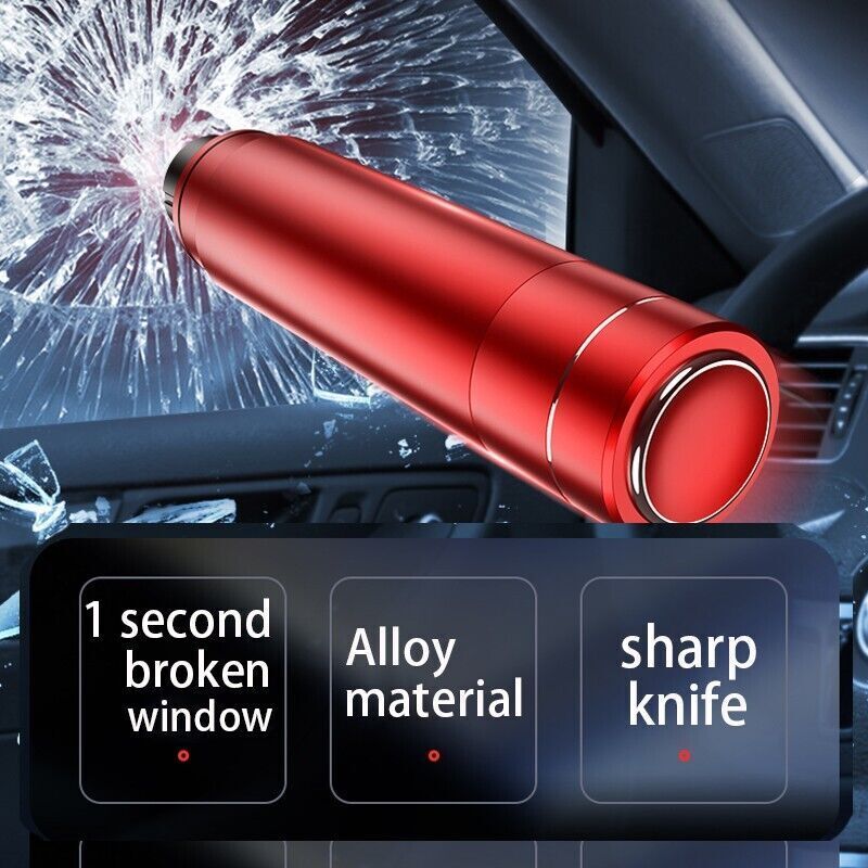 CAR EMERGENCY Safety glass breaker hammer SEAT BELT CUTTER 2 in 1 Escape Tool