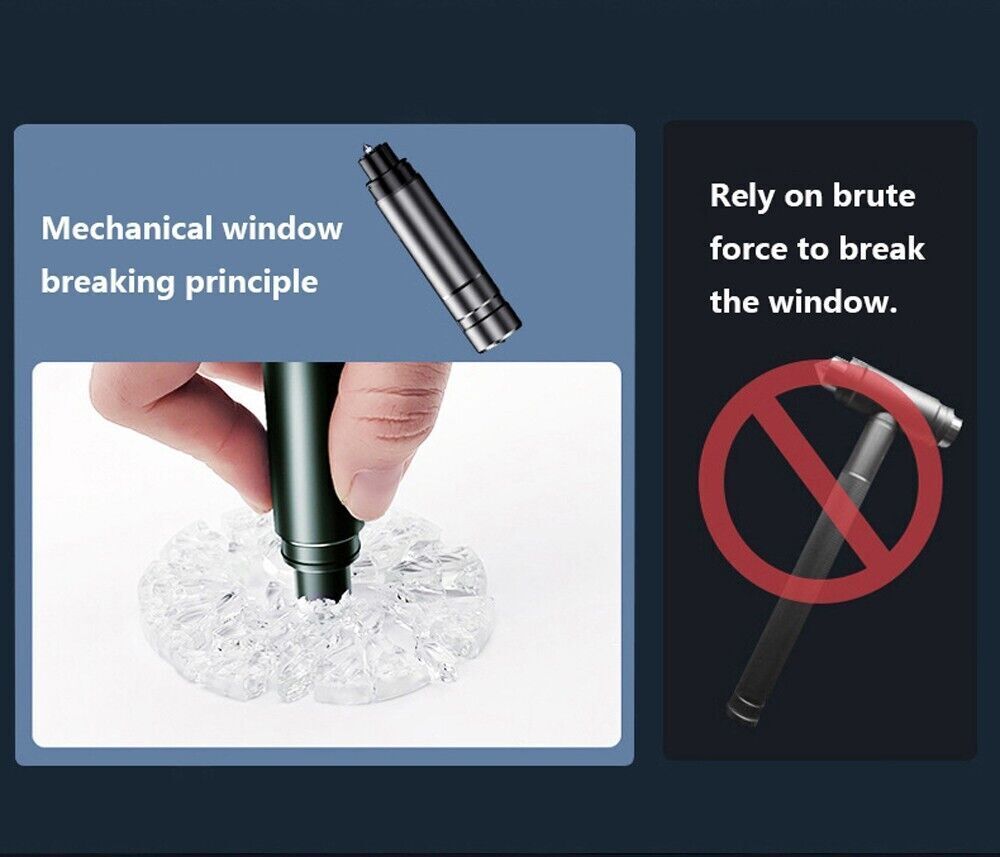 CAR EMERGENCY Safety glass breaker hammer SEAT BELT CUTTER 2 in 1 Escape Tool
