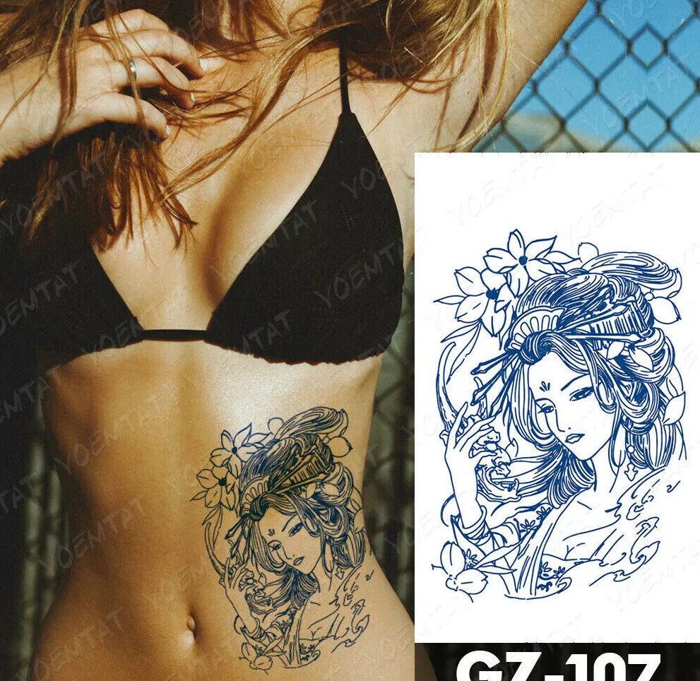 Flower Girl Devil SEMI PERMANENT Temporary Tattoo Natural Long Lasting Womens