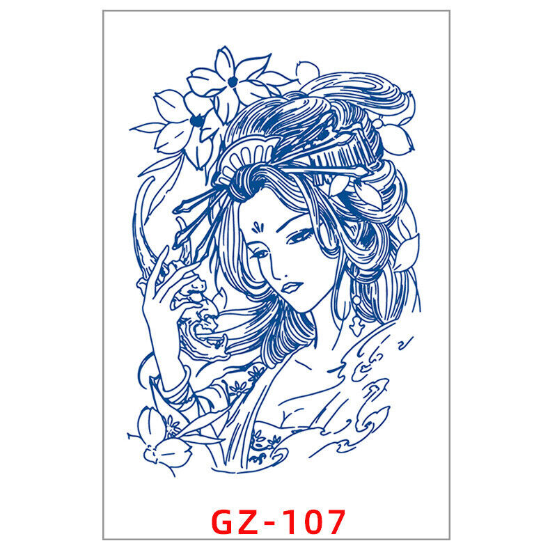 Flower Girl Devil SEMI PERMANENT Temporary Tattoo Natural Long Lasting Womens