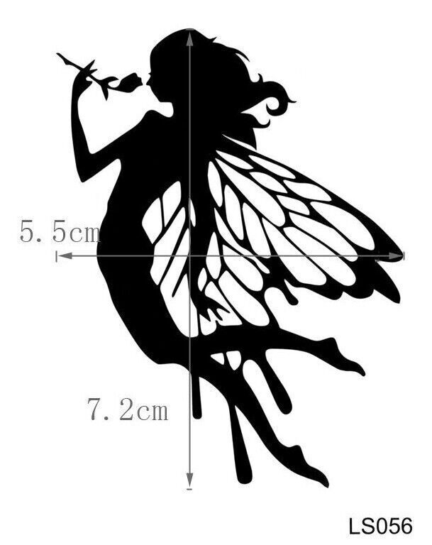 Fairy Rose Spiritual Temporary Tattoo Fake Stickers Women Girls Body Arm Leg
