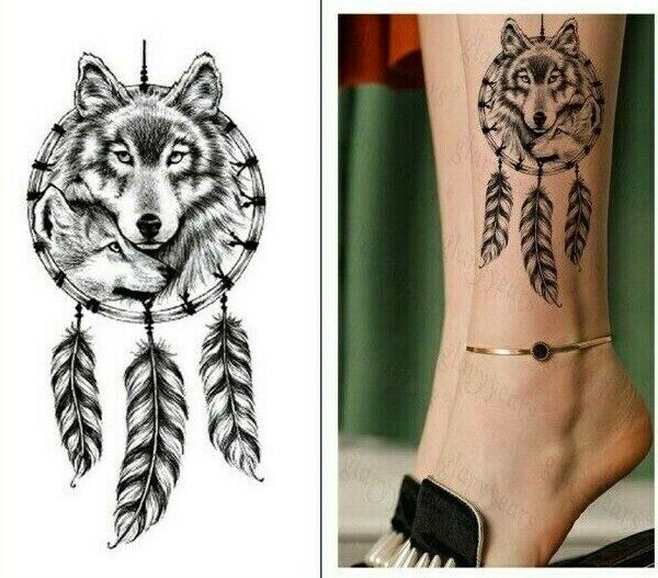 Temporary Tattoos Womens Mens Lion Sexy Flower Fake Waterproof Tattoo Sticker