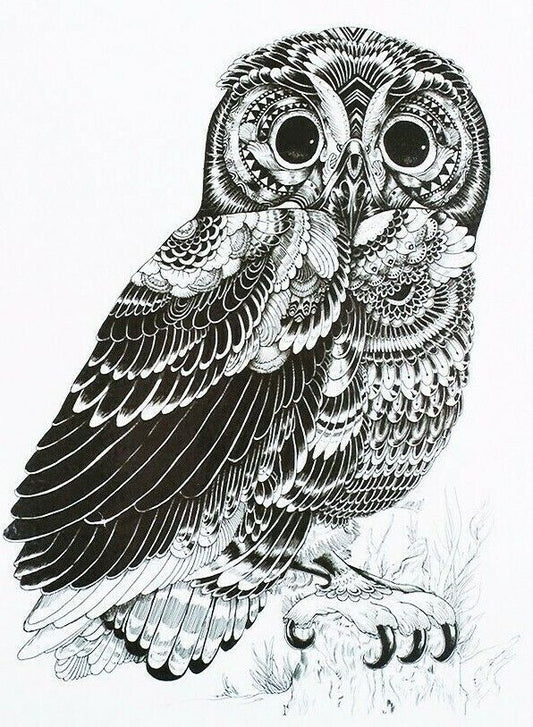 Owl Temporary Tattoo Waterproof Sleeve Women Mens Arm Leg Fake Tattoos