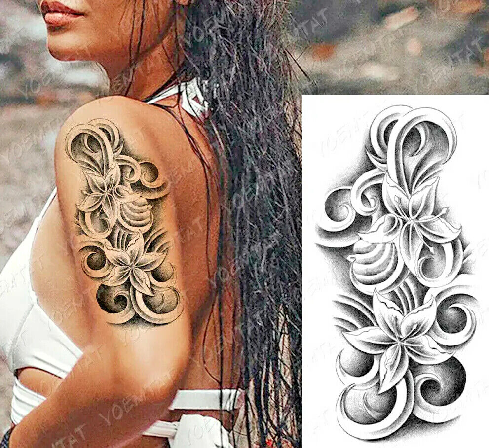 Temporary Tattoos Womens Mens Lion Sexy Flower Fake Waterproof Tattoo Sticker