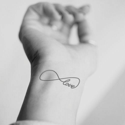 Infinity Love Temporary Tattoo Waterproof Womens Tattoo Fake Sticker Women Men