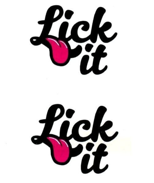 Lick It Sexy Tattoos Temporary Tattoo Waterproof Women Mens Fake Body Tongue Fun