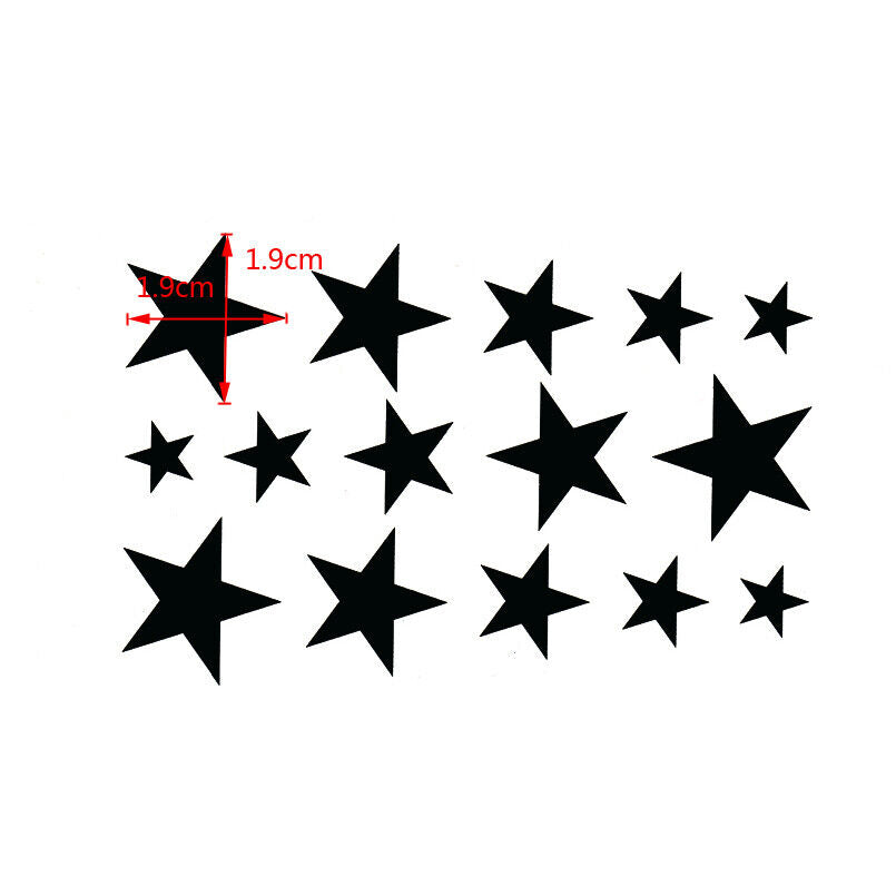 Star Stars Temporary Tattoos Neck Body Women Men Fake Sticker Waterproof Tattoo