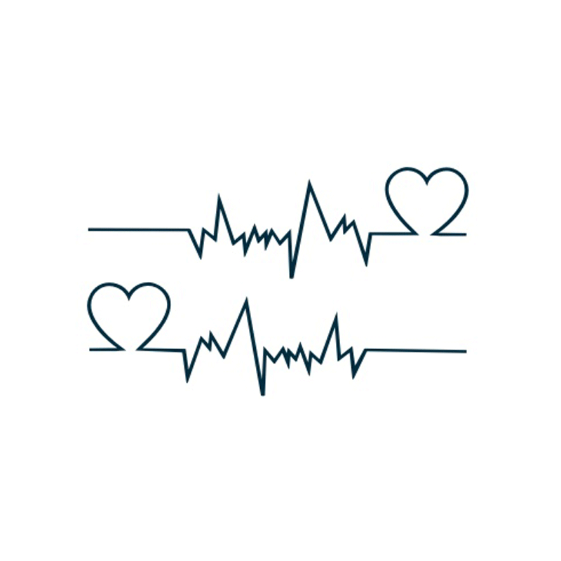 Heart Beat Heartline ECG Temporary Waterproof Tattoos Women Men Arm Henna UK Kid