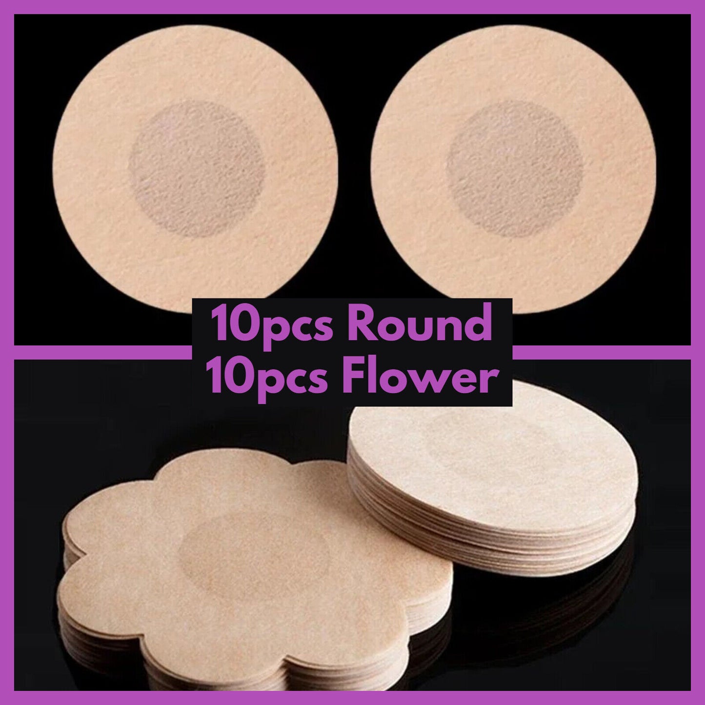 30x Nipple Invisible Breast Covers Pasties Adhesive Stickers No Bra Boob Covers