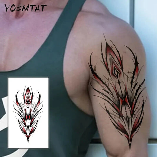 Arm Tattoo Temporary Tattoos Sticker Women Mens tattoos thigh Leg Waterproof