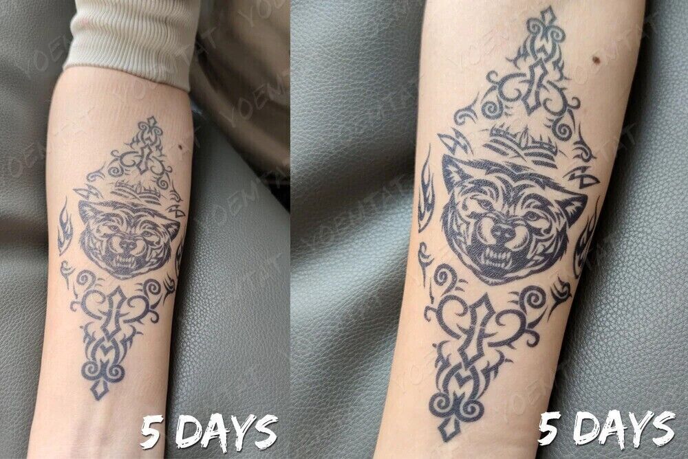 Lotus Flower Semi Permanent Tattoos Waterproof Womens Long Lasting Tattoo Body