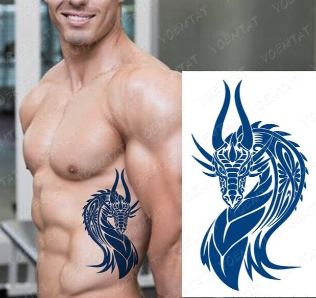 Drag Semi Permanent Tattoos Mens Womens Long Lasting Tattoo Fake
