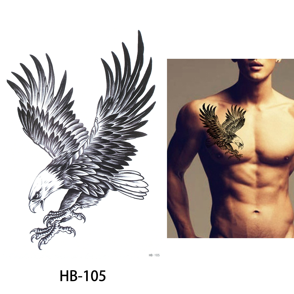 Eagle Bird Temporary Tattoo Women Mens Waterproof tattoos Arm Back American
